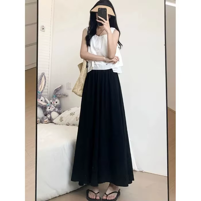Jupe mini trapèze blanche pour femme