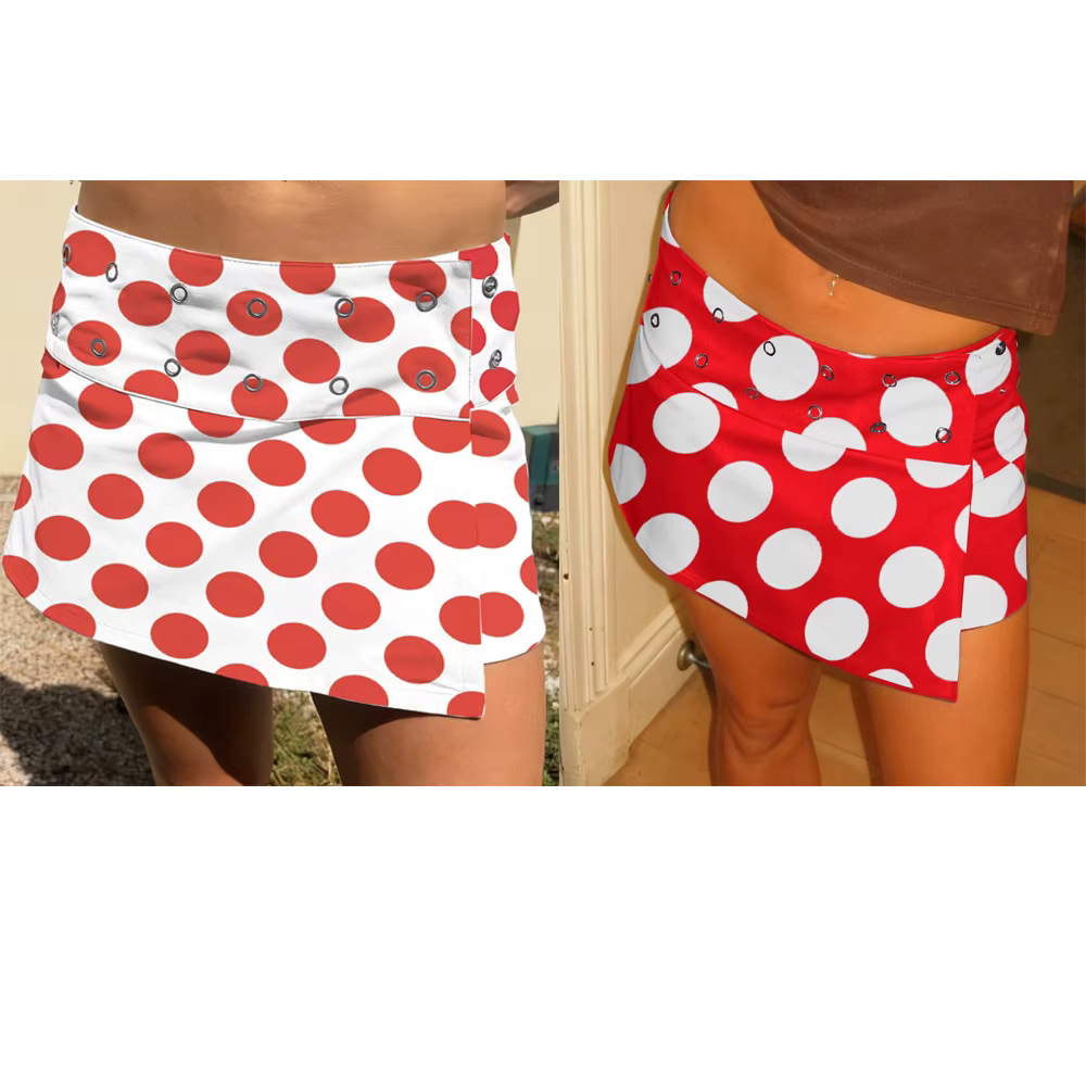 Jupes mini moulantes rétro esthétiques pour femmes