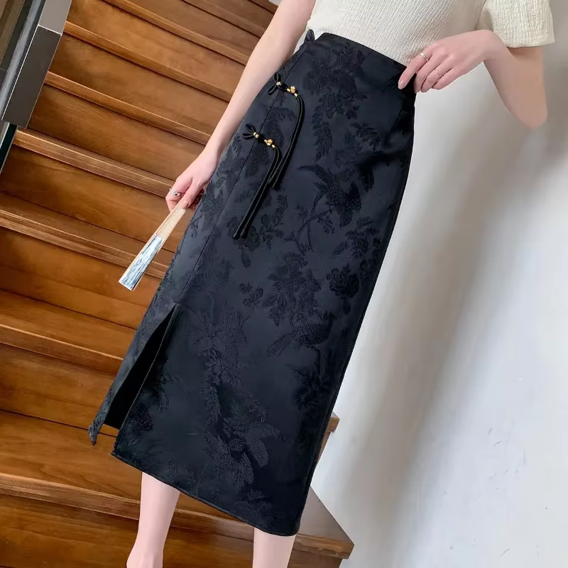 Jupes de style chinois pour femmes