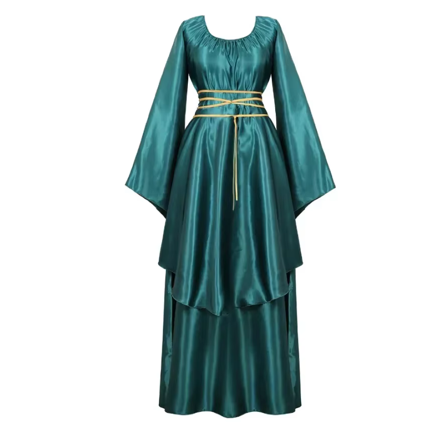 Robe longue médiévale pour femme