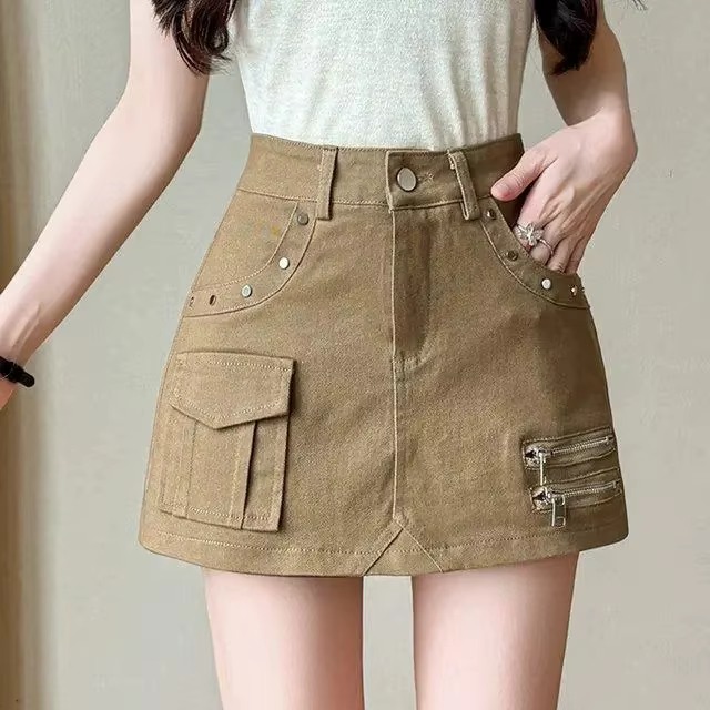 Jupe en jean coréenne tendance pour femme