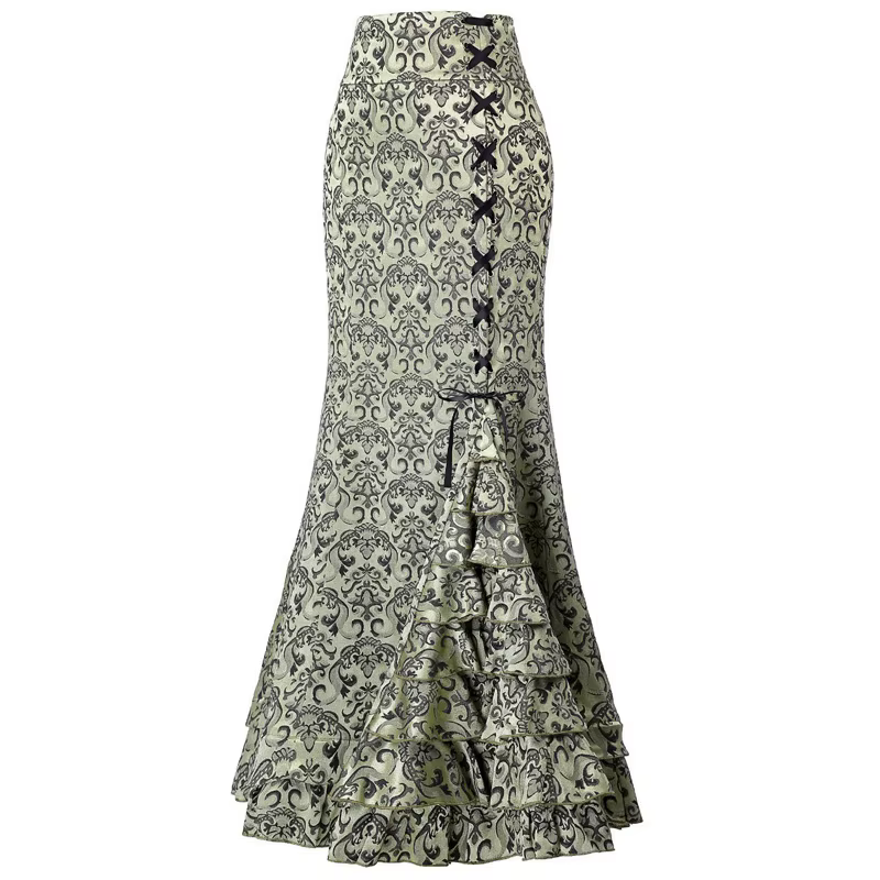 Jupes longues gothiques Vintage pour femmes