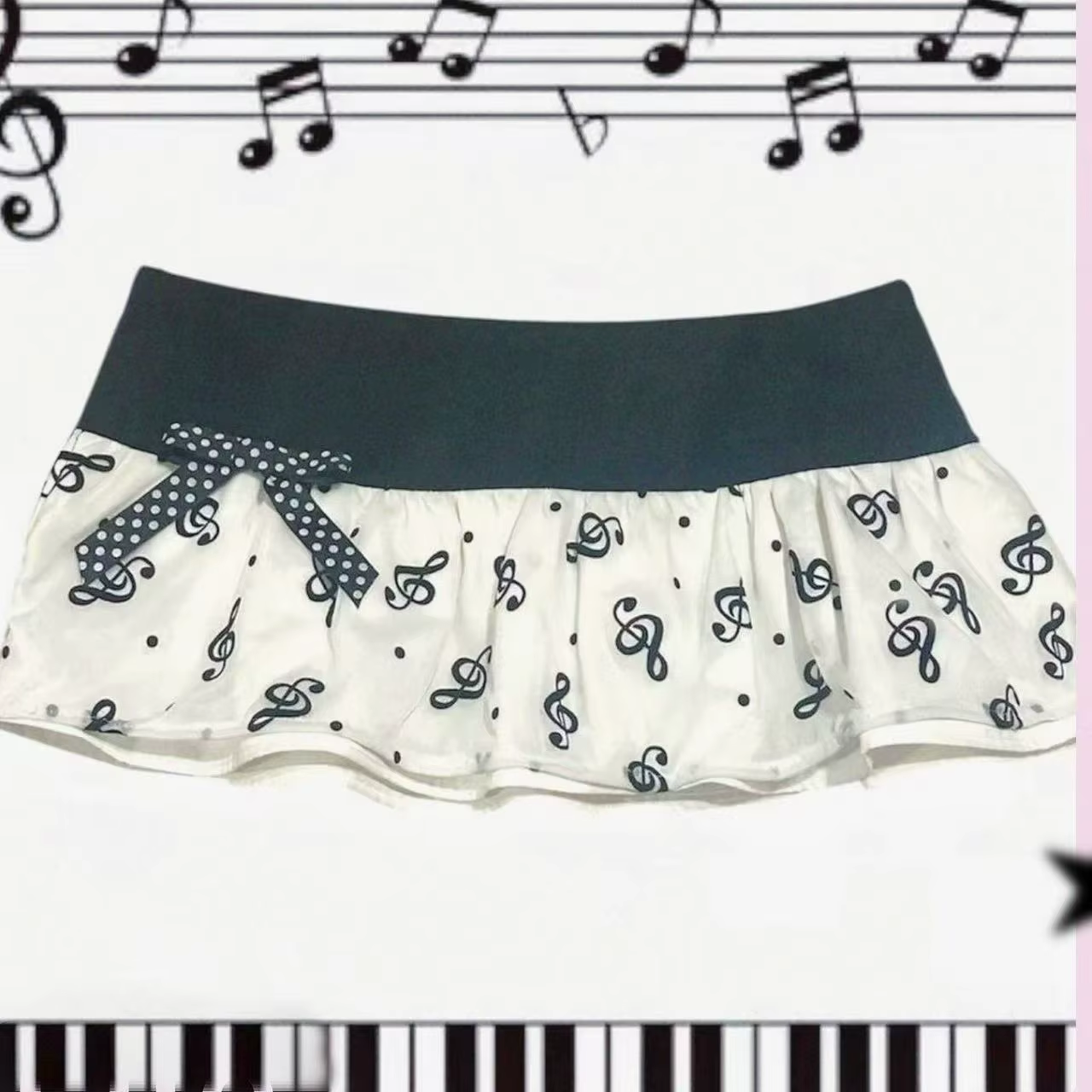Mini-jupes Sweet Girl pour femmes, vêtements d'été, jupe courte décontractée tendance, style A-line, mignonne, kawaii, à pois, sexy, avec nœud et dentelle à volants