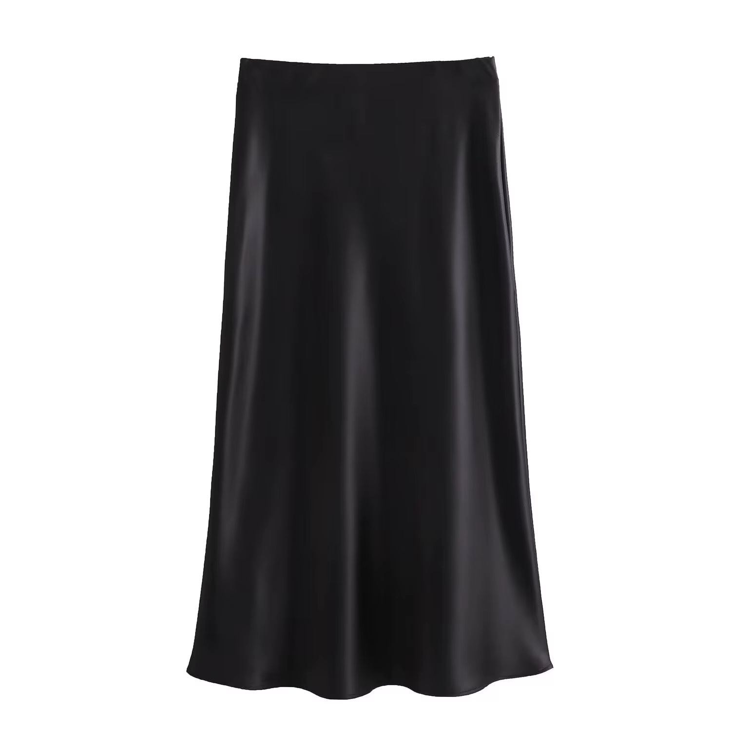 Jupe longue élégante en satin pour femme
