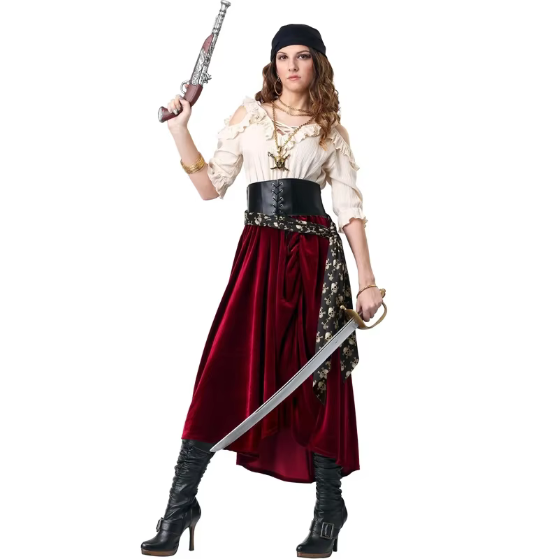 Costume de marin de capitaine Pirate pour femmes