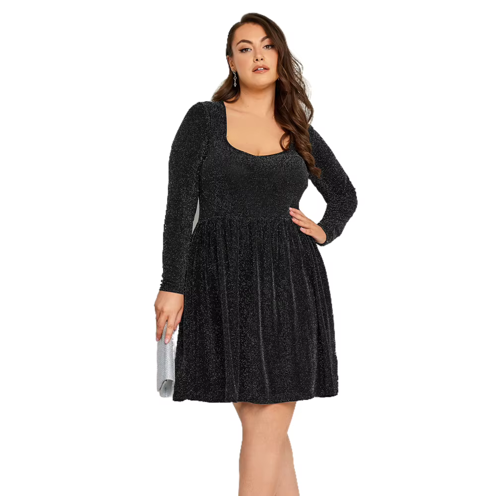 Robe de soirée élégante à manches longues pour femmes