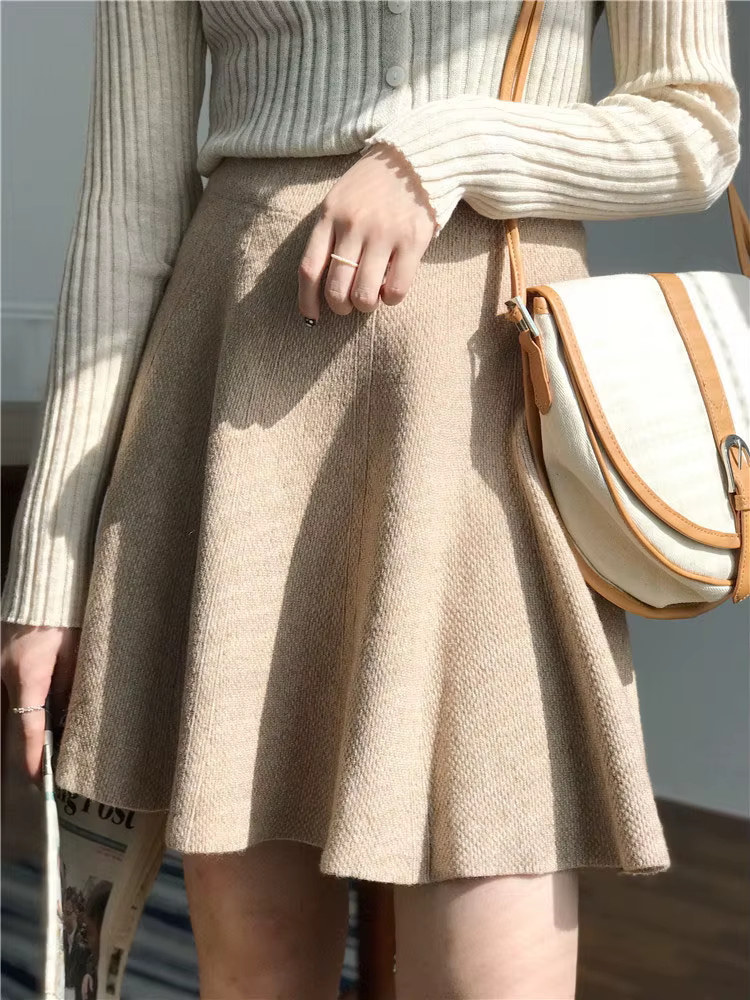 Will-Mini jupe plissée taille haute pour femme