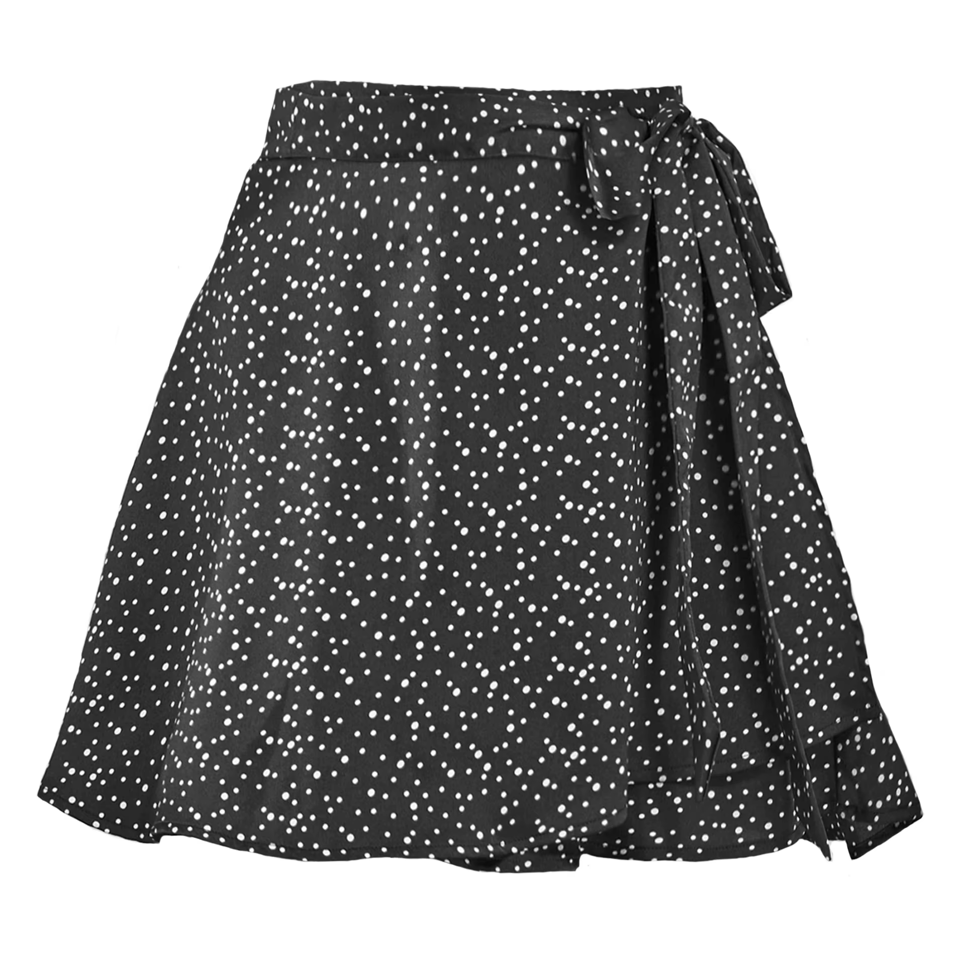 Jupe Portefeuille en Satin de Mousseline de Soie pour Femme