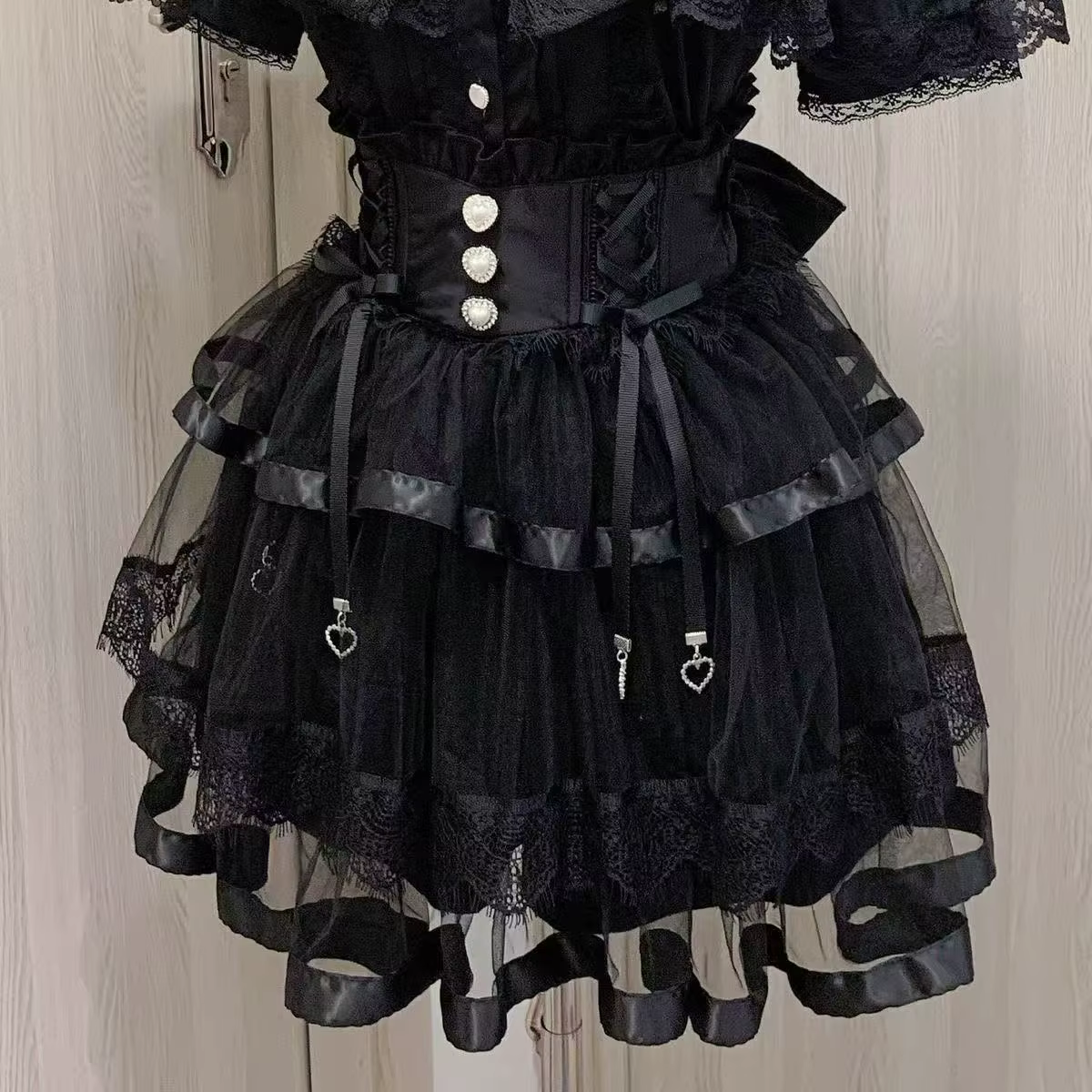 Mini jupe courte Style Lolita japonaise pour femmes