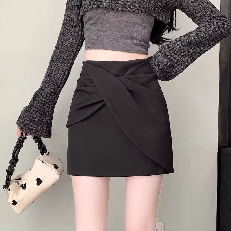 Nouvelle jupe coréenne ample à taille haute pour femme