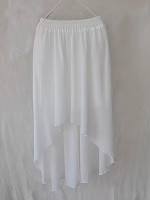 Jupe longue en mousseline de soie pour femmes