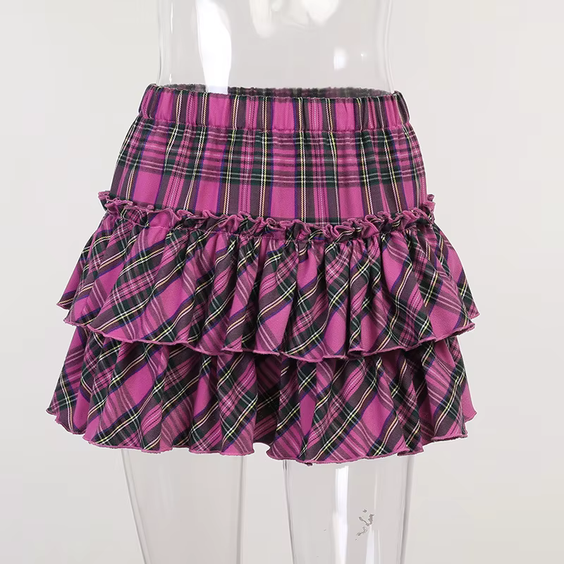 Jupe rose Style collège japonais pour jeunes filles