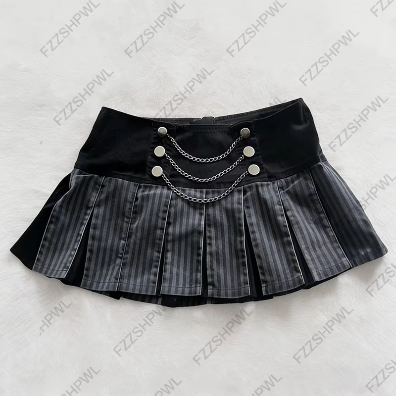 Y2K jupe sous-culture Harajuku grille imprimé épicé filles Mini