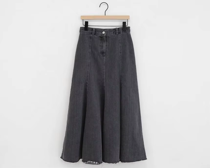 Vintage noir Denim taille haute jupes longues pour les femmes 2025 automne hiver nouvelle mode bleu élégant queue de poisson enveloppé hanche Jean jupe