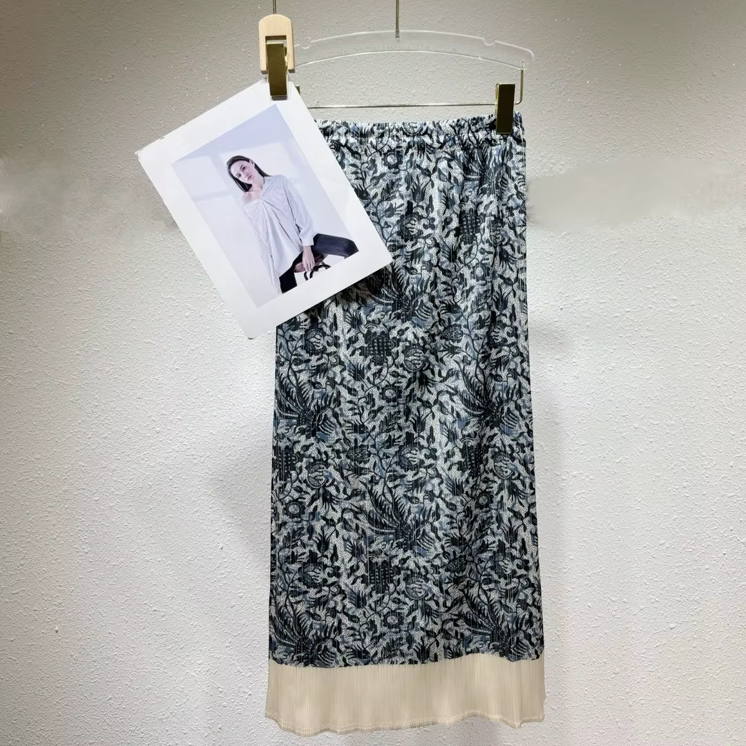 Jupe plissée imprimée Miyake nouvelle collection été 2026 décontractée et polyvalente pour femmes ocassions printemps automne trapèze