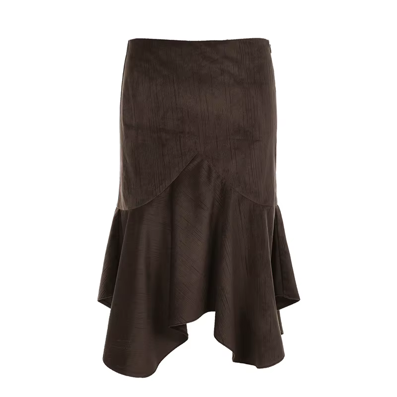 Jupe midi asymétrique design Printemps/Été 2026 style vintage américain