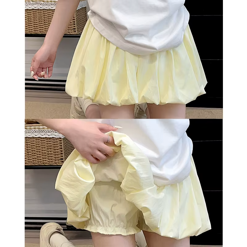 Mini jupe trapèze taille haute pour femmes