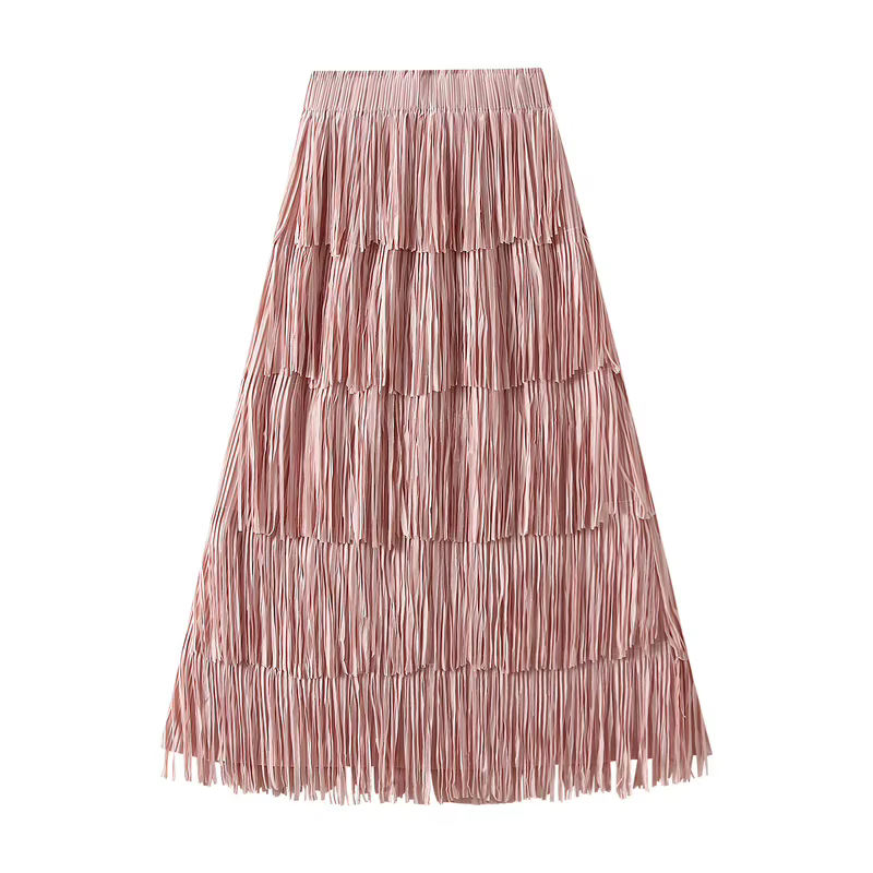 Jupe plissée de luxe multicolore ARBXD ample et décontractée pour femmes toutes saisons occasions spéciales
