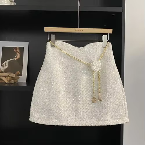 Mini jupe chic française pour femme