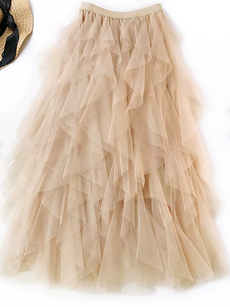 Mode Tutu Tulle jupe femmes longue Maxi
