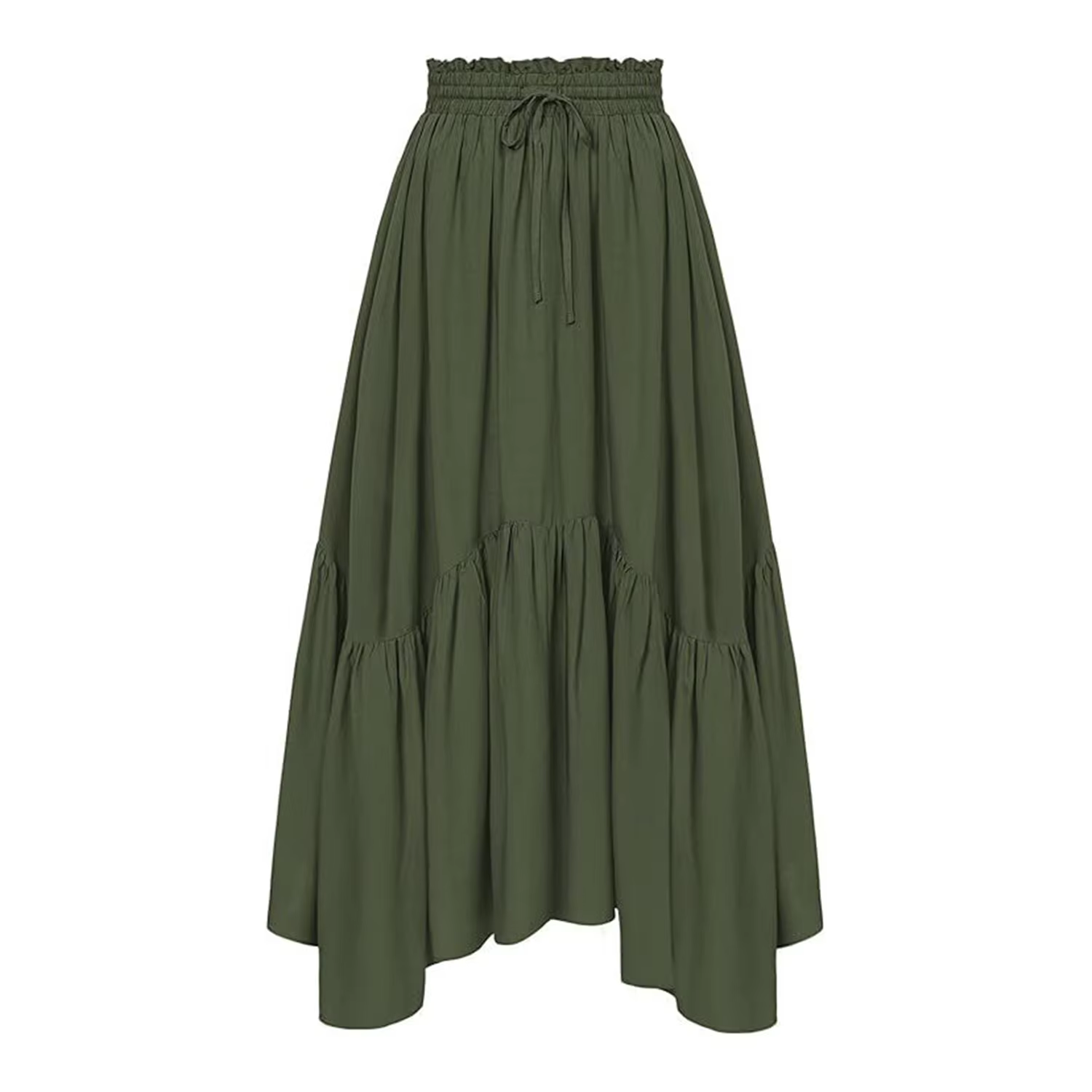 Femmes Maxi jupe Vintage taille haute une ligne victorienne