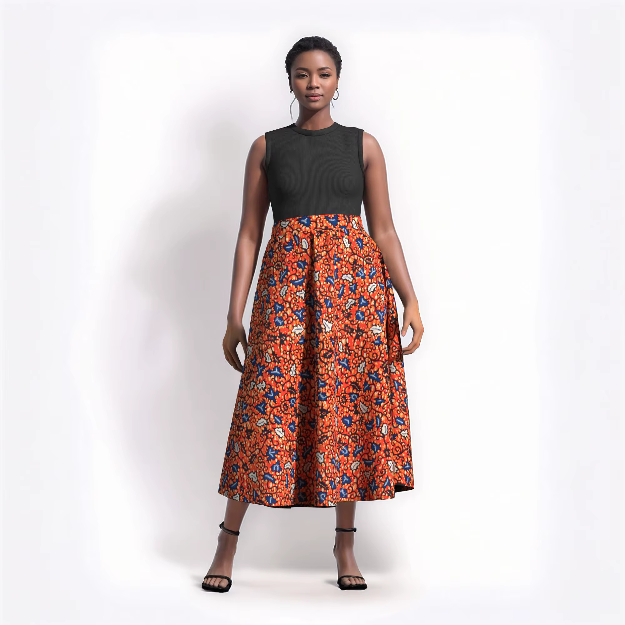 Femme longue Maxi jupe pour femmes africain Dashiki imprimé taille haute jupe dames casual traditionnel Ankara jupe WY820