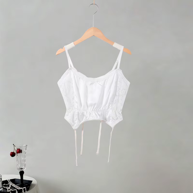 Nouvel ensemble jupe mini à sequins sexy et corset sans manches en dentelle patchwork pour femme
