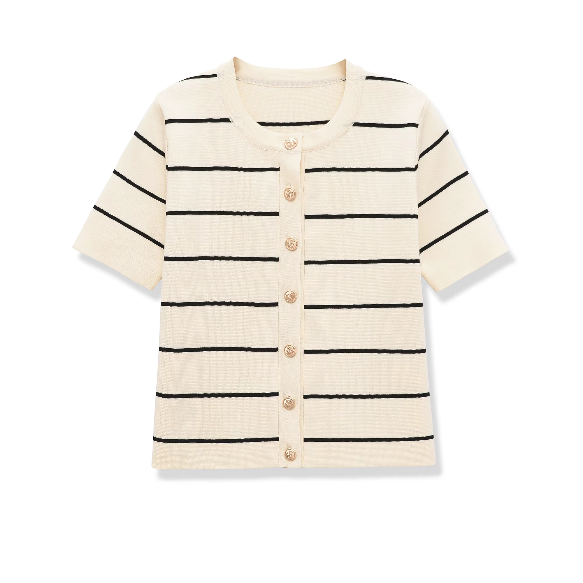Ensemble jupe mi-longue rayée en tricot décontracté pour femme