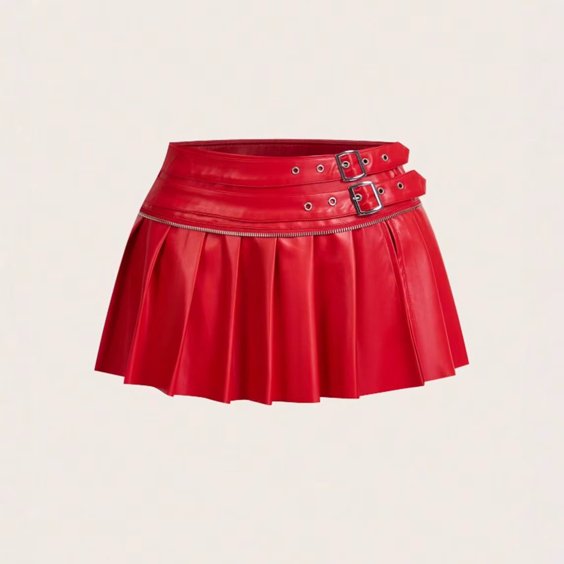 Jupe plissée Sexy épicée pour femmes, jupe Ultra courte, fente polyvalente