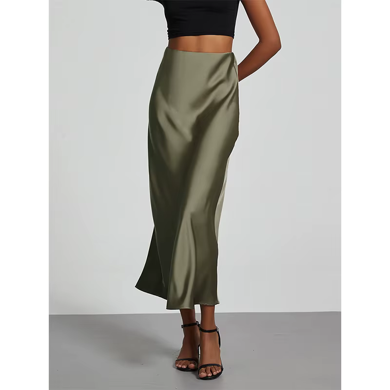 Jupe sirène unie, nouvelle collection 2026, élégante pour femme