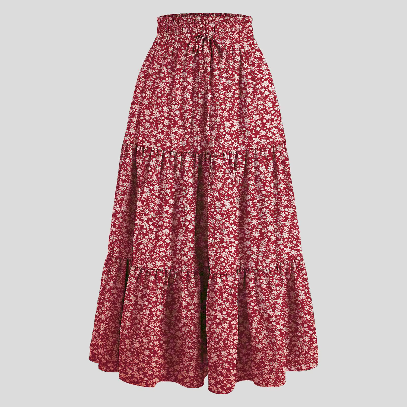 Jupe BoHEME Imprimee Florale Polyvalente Pour Femmes Occasions Speciales Etete De Plage Leger Et Elegante