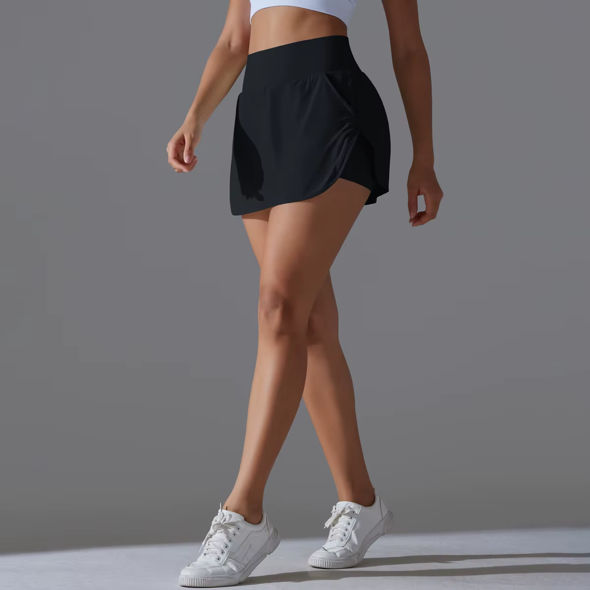 Mode femmes jupes de Tennis 2 en 1 séchage rapide taille haute Shorts Fitness course Golf Badminton Anti-exposition jupe vêtements de sport