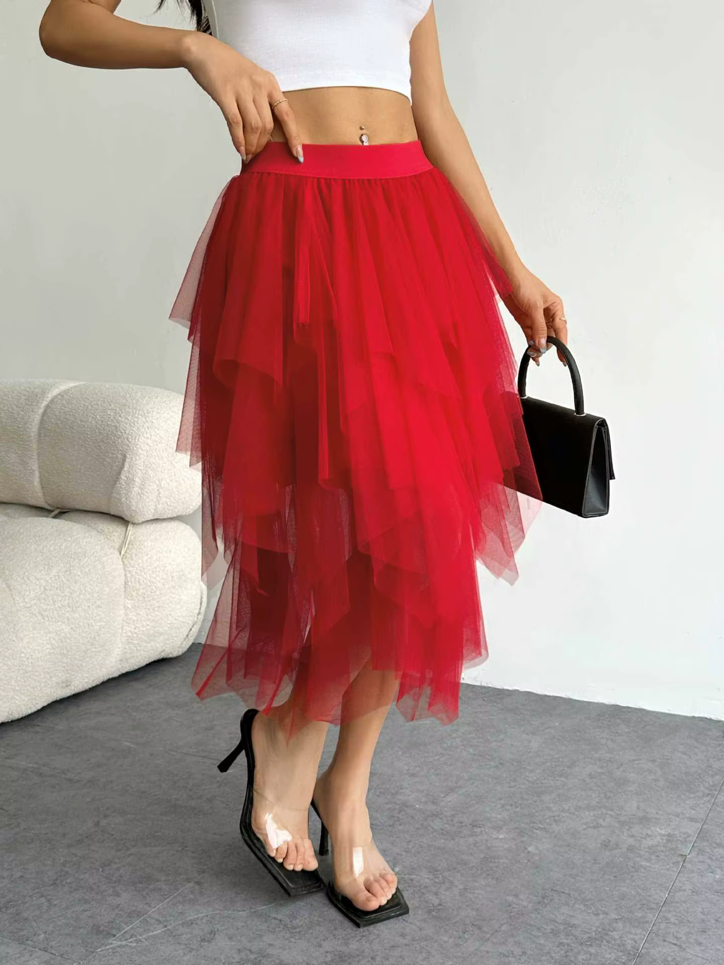 Jupe longue Chic en Tulle pour femmes