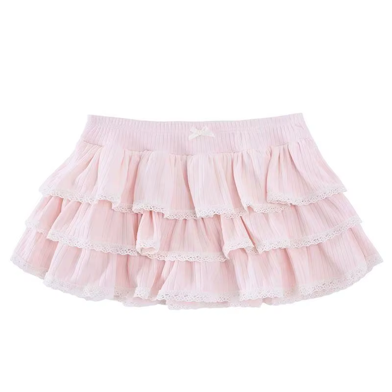 Jupe femme mode Streetwear rose motif à pois sport Style décontracté vintage Y2K Emo filles douce Harajuku