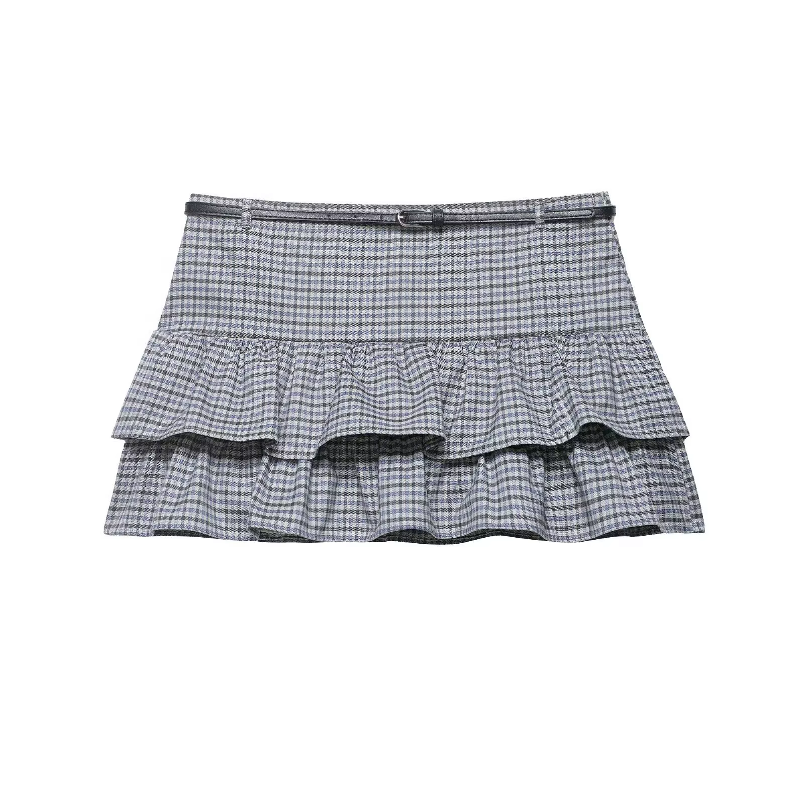 Jupe-culotte à carreaux style collège français Printemps/Été 2026