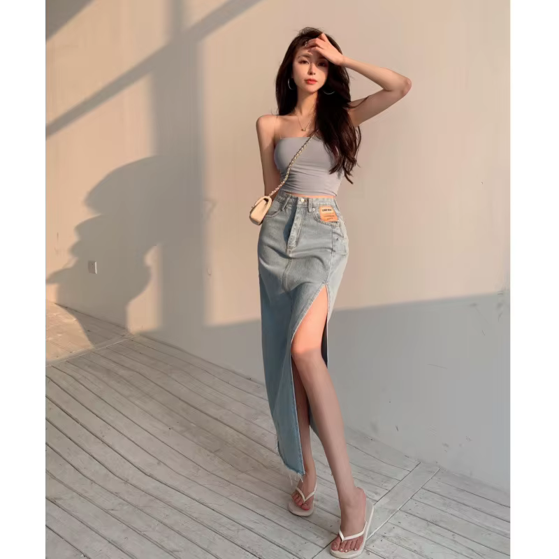 Jupe mini évasée taille haute pour femme