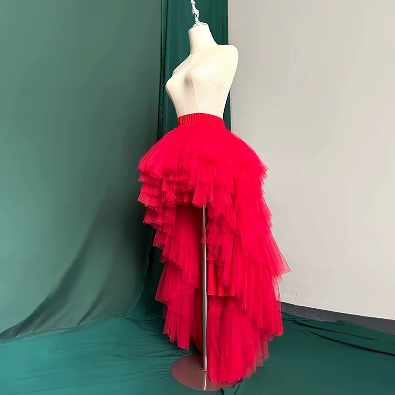Jupe tutu longue à dos court, jupes de princesse à la mode