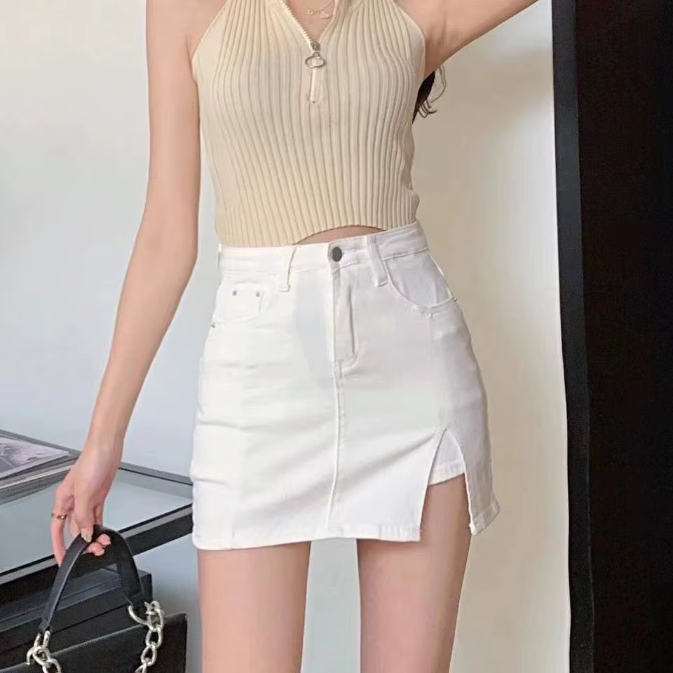 Très short Sexy Mini pantalon jupe femmes 2025 hanche taille haute serré Style coréen mode été Jean jupes