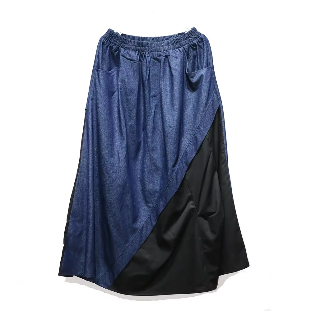 Jupe en jean Yemocile style rétro polyvalente pour femmes ocassions estivales et soirées