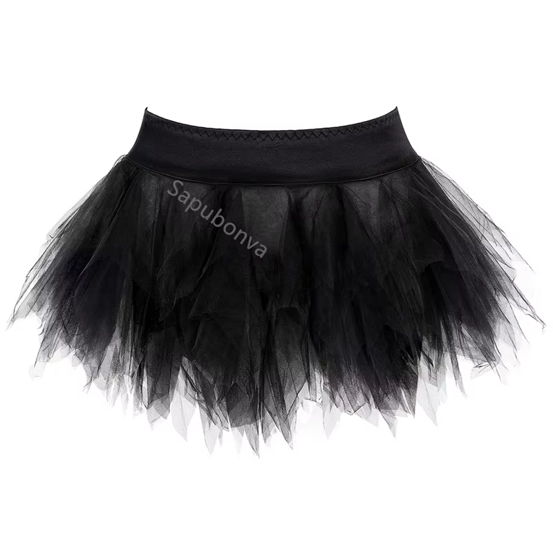 Mini jupe tutu en tulle nickel é pour femme, jupe bouffante plissée, corset assressenti, mode sexy, grande taille, fête adulte, vintage