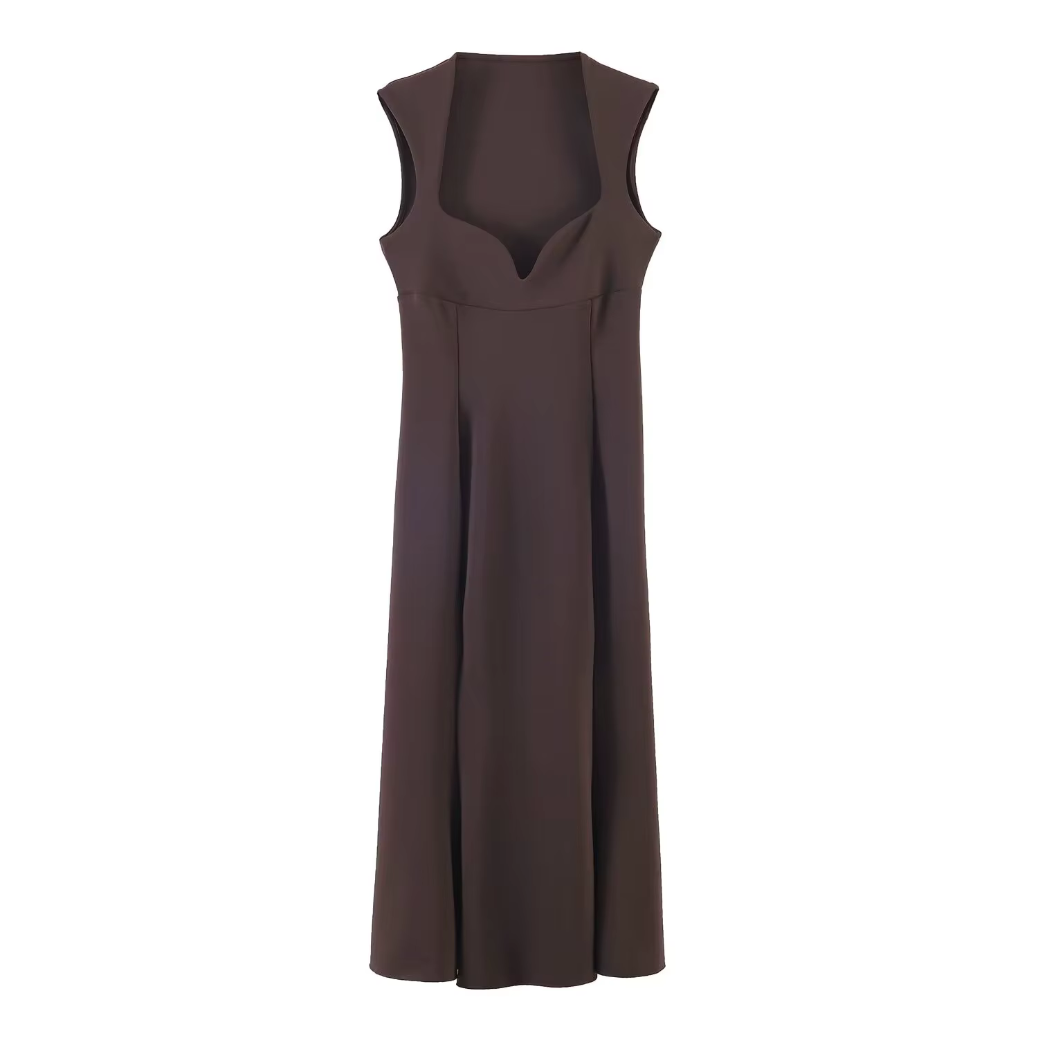 Robe midi moulante en forme de cœur pour femme