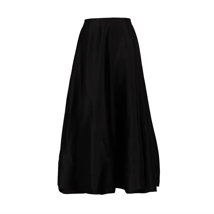 Nouvelle jupe longue en satin pour femme 2026