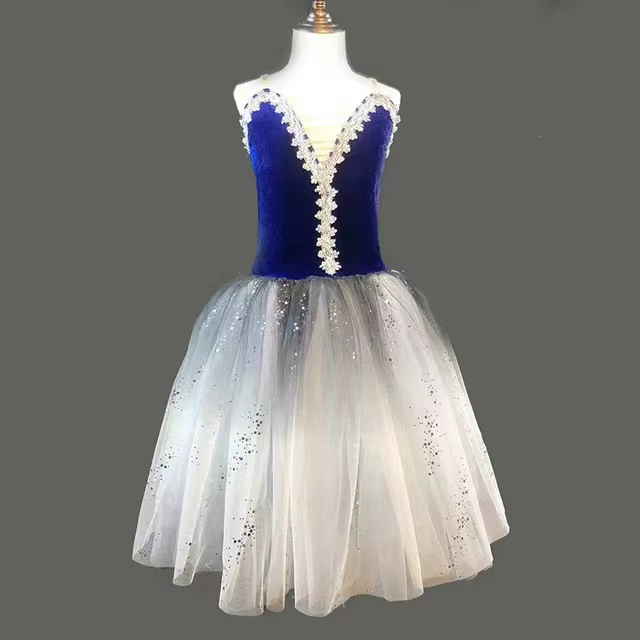 Jupe Tutu de Ballet en Velours Vert Dégradé pour Femme