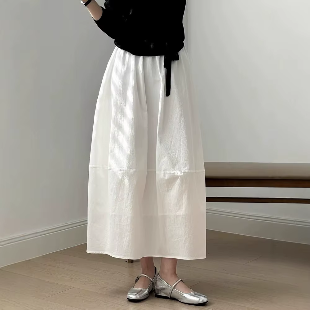 Jupe longue blanche printemps-été pour femme