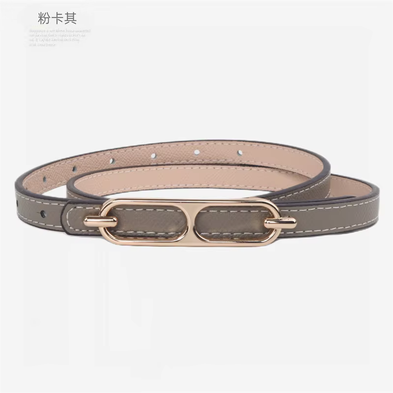 Ceinture fine en cuir véritable pour femme, ceinture décorative pour jupe, style simple, boucle en alliage, accessoire de mode pour femme