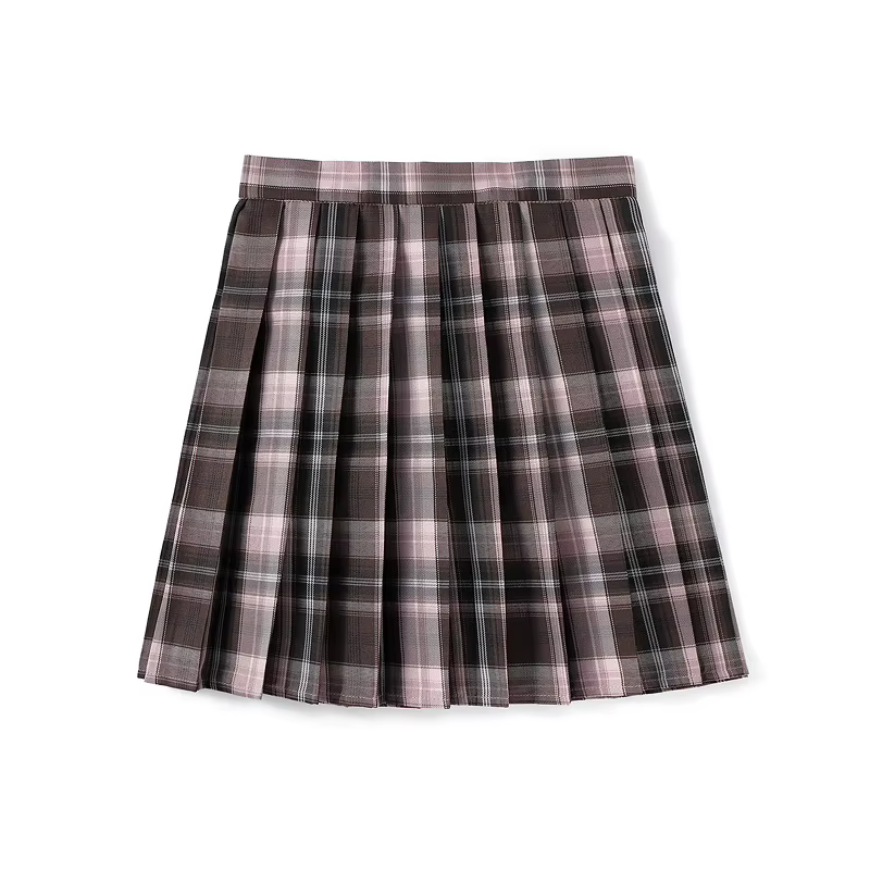 Jupe à carreaux taille haute de sécurité