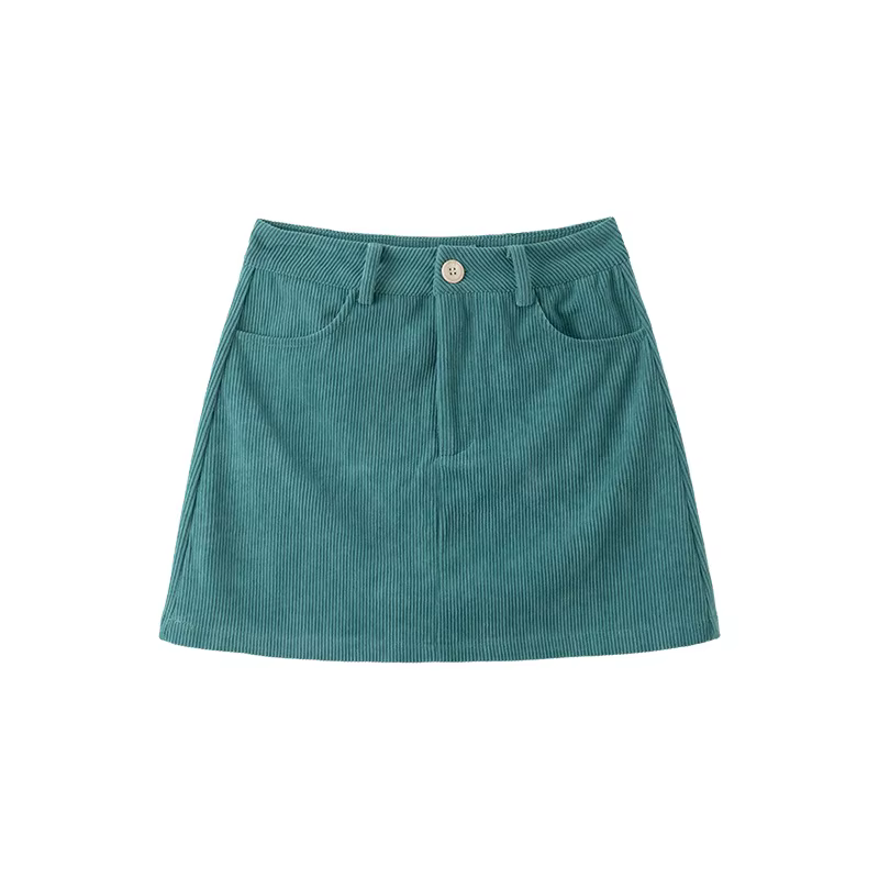 Jupe courte trapèze taille haute pour femme