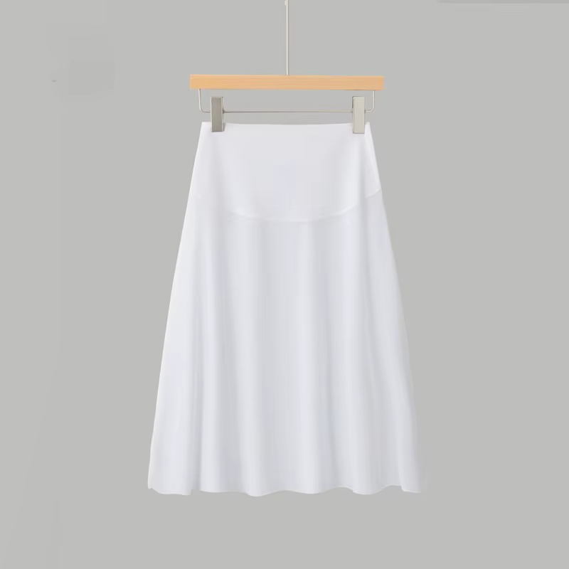 Jupon invisible ultra-fin et soyeux à taille haute sans couture pour femme, idéal pour la danse, la mode OL et les tenues de l'été