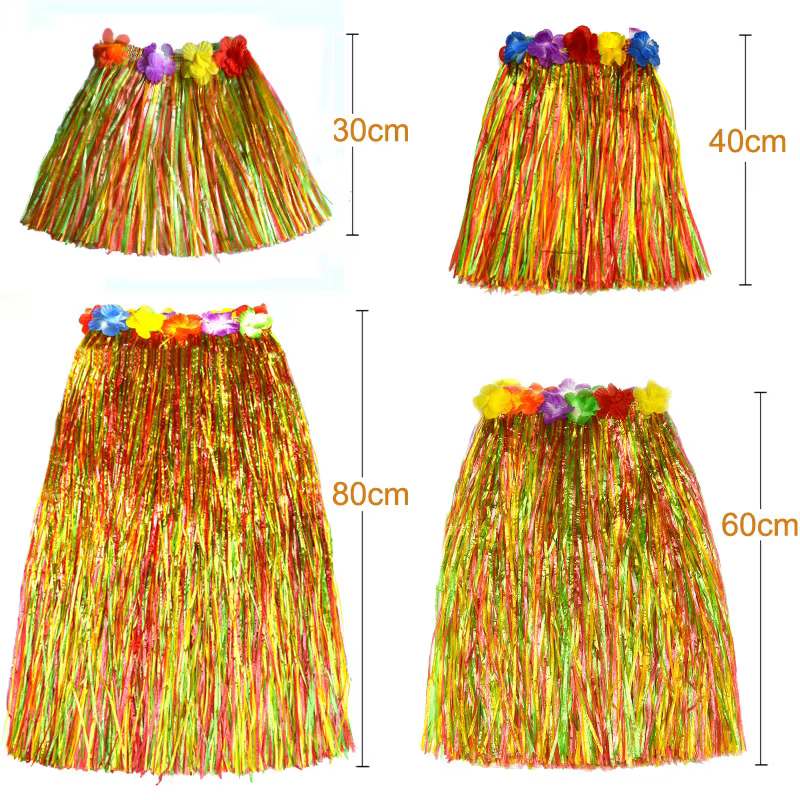 Jupe Hawaïenne Age pour Spectacle, Soirée Dansante, ixHula Lets Flamingo, Rentabilité, Thème ha, Fournitures de ixHawaïenne, Faveur pour Enfants, 2023