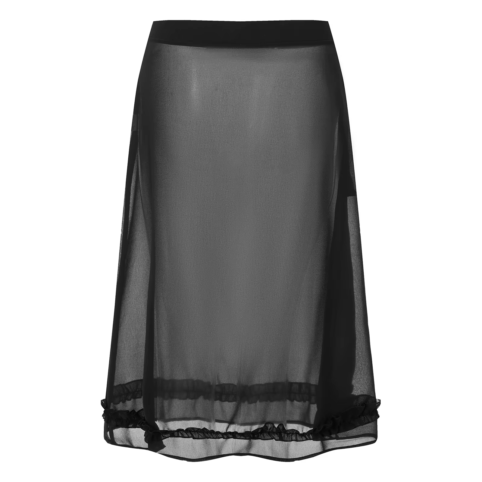 Jupe mi-longue transparente pour femmes